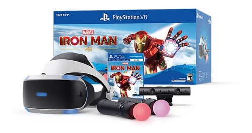Playstation Oculos Ps4/ Ps5 Vr Iron Man Kit Move Novo Nfe