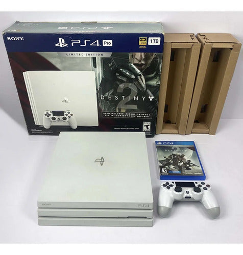 Console Playstation 4 Pro 1tb 4k Edição Destiny 2 + 1 Controle + 5 Jogos
