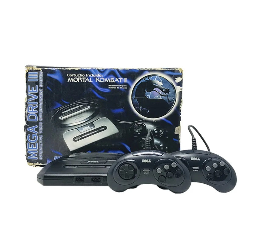 Console Mega Drive 2 (Edição Mortal Kombat II) - Sega
