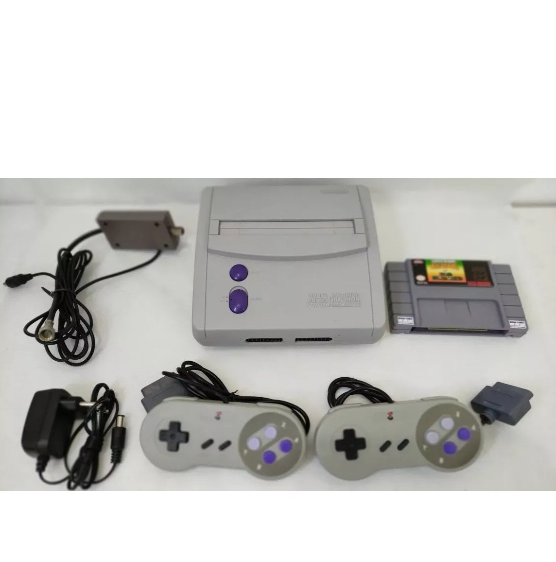 Console Super Nintendo Baby - SNES + 2 Controles + 2 Cartuchos