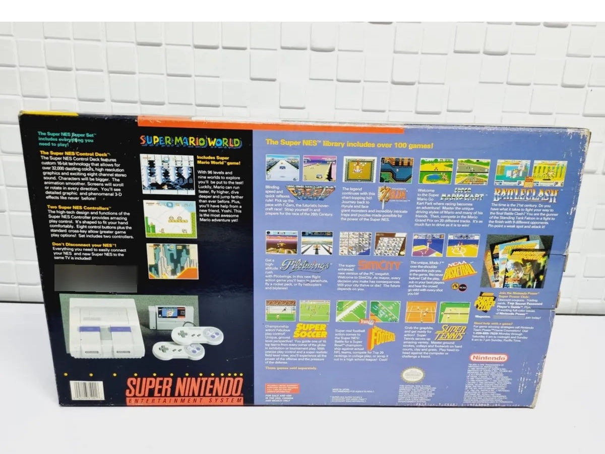 Console Super Nintendo: SUPER SET - Nintendo + Super Mario World - SNES