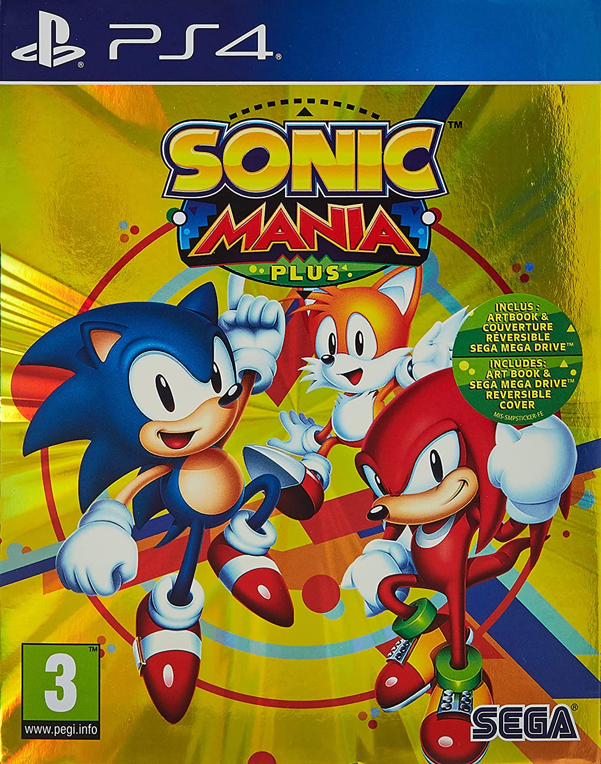 SONIC MANIA PLUS - PS4 - Mídia Física