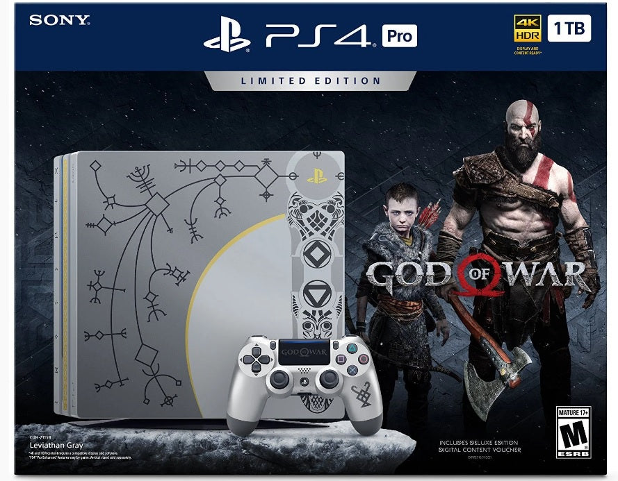 Console PlayStation 4 Pro 1TB  Edition God of War + 5 Jogos