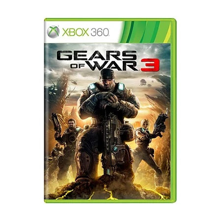 Jogo Gears of War 3 - Xbox 360 - Mídia Física