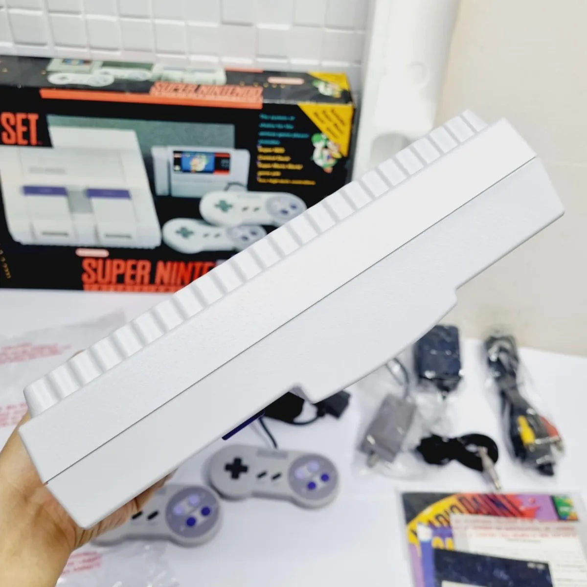 Console Super Nintendo: SUPER SET - Nintendo + Super Mario World - SNES